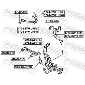FEBEST 1724-8WFUPRL Querlenker Hinten Oben für AUDI A4 B9 Avant (8W5, 8WD)