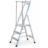 Zarges Plattformleiter ZAP Neo S mit klappbarem Handlauf 3 Stufen