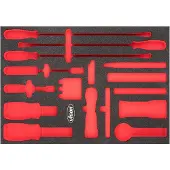 Vigor Weichschaumeinlage leer V6818-L L x B x H: 563 mm x 393 mm x 35 mm