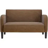 vidaXL Zweisitzer-Sofa Braun 110 cm Kunstleder