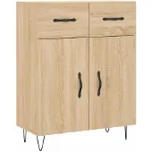 vidaXL Highboard Sonoma-Eiche 69,5x34x180 cm Holzwerkstoff