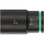 Wera 8790 B Impaktor Deep Steckschlüsseleinsatz mit 3/8 zoll-Antrieb, 1 zoll x 63 mm