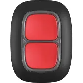 Ajax DoubleButton Kabelloser Notfallknopf (Zwei Tasten, Panic Button, IP55 Schutzklasse, Schwarz)