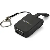 StarTech.com .com Tragbarer USB-C-auf-VGA-Adapter mit Quick-Connect-Schlüsselbund, USB Typ-C, VGA-Ausgang (D-Sub), 1920 x 1080 Pixel