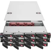 Silverstone RM22-312, HDD / SSD-Gehäuse, 2.5/3.5", SAS, SAS-2, SAS-3, SATA, Serial ATA II, Serial ATA III, 12 Gbit/s, Hot-Swap, Edelstahl