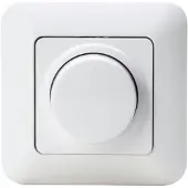 Kopp Dimmer mit Rahmen Drehdimmer Lichtdimmer Dimmschalter Schalter LED Lampen