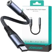 JOYROOM SY-C01, Type-C, 3.5mm, Schwarz