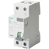 Siemens 5SV3311-6KK13 FI-Schutzschalter, 2-polig, Typ A, In: 16 A, 30 mA, Un AC: 24-125V 5SV33116KK13