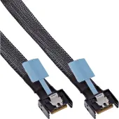 InLine 27662B, 0,75 m, MCIO x4 (38-pin), MCIO x4 (38-pin), Gerade, Gerade, Männlich/Männlich