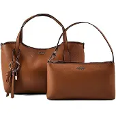 GUESS GUESSMelody 2in 1 Satchel Shopper Braun