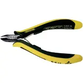 Bernstein Bernstein-Werkzeugfabrik Steinrücke 3-651-15, Seitenschneiderzange, 9,5 mm, Schutz vor elektrostatischer Entladung (ESD), Stahl, Schwarz, Gelb, 12 cm