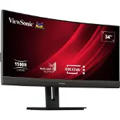 Viewsonic VG3456C, 86,4 cm (34"), 3440 x 1440 Pixel, UltraWide Quad HD, LED, 5 ms, Schwarz