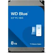 Western Digital Blue , 8 TB, 5640 RPM, 256 MB, 3.5", Serial ATA III