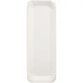 Papstar Teller, Pappe "pure" eckig 8 cm x 23 cm weiß 1000 Stück