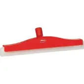Vikan Bodenabzieher - Klassisch, Flexibler Hals, Wasserabweisende Kante, 40 cm, Rot