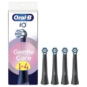 Oral-B Gentle Care Ersatzbürsten weich 4 Stück, schwarz.