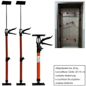 Helo Türspanner Zargenspanner Türfutterstrebe Teleskop Stütze Spanner 50-115cm 3x