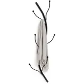 DanDiBo Ambiente DanDiBo Wandgarderobe Schwarz Metall 93861 Flora Garderobe Wand Garderobenhaken Flurgarderobe Kleiderhaken Hakenleiste