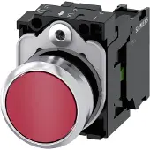 Siemens Pushbutton 22mm red 1NO