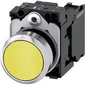 Siemens Pushbutton 22mm yellow 1NO