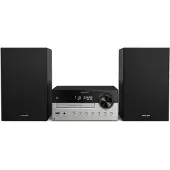 Philips TAM4205M2/12, Heim-Audio-Mikrosystem, Schwarz, Silber, Ablage, 80 W, 2-Wege, 4 Ohm