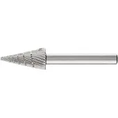 PFERD HSS-Frässtift, 6-mm-Schaft-Ø, Spitzkegelform G, Zahnung 3