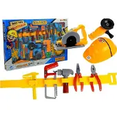 Leantoys Lean Toys Werkzeugset Spielzeug Set Schraubenzieher Werkstatt Helm Bohrmaschine, Größe:UNIVERSAL