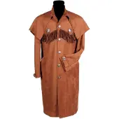 Thetru Herren Mantel Western, braun