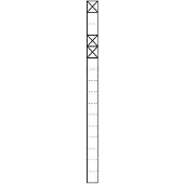 Siedle S. & Soehne Kommunikations-Stele 1,6m dgr/gli 1+2Mod KSF 616-1/