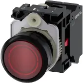 Siemens Drucktaster 1f rt rnd Ř22mm 1Ö 3SU1106-0AB20-3CA0