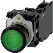 Siemens Drucktaster 1f gn rnd Ř22mm 1S 1Ö 1W 3SU1103-0AB40-3FA0
