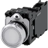 Siemens Drucktaster 1f ws rnd Ř22mm 1S 1Ö 1W 3SU1153-0AB60-3FA0