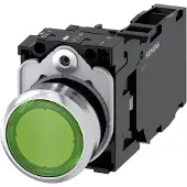 Siemens Drucktaster 1f gn rnd Ř22mm 1S 1Ö 1W 3SU1152-0AB40-1FA0