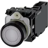Siemens Drucktaster 1f ws rnd Ř22mm 1S 1Ö 1W 3SU1102-0AB60-1FA0