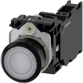 Siemens Drucktaster 1f ws rnd Ř22mm 1S 1Ö 1W 3SU1106-0AB60-3FA0