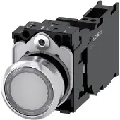Siemens Drucktaster 1f kl rnd Ř22mm 1S 1Ö 1W 3SU1156-0AB70-3FA0