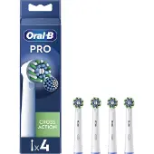 Oral-B 4x EB50RX Cross Action PRO Weiße Bürstenköpfe
