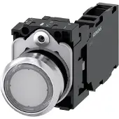 Siemens Drucktaster 1f kl rnd Ř22mm 1S 1Ö 1W 3SU1150-0AB70-1FA0