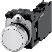 Siemens Drucktaster 1f ws rnd Ř22mm 1S 1Ö 1W 3SU1150-0AB60-3FA0