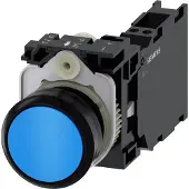 Siemens Drucktaster 1f bl rnd Ř22mm 1S 1Ö 1W 3SU1100-0AB50-3FA0