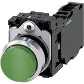 Siemens Drucktaster 1f gn rnd Ř22mm 1S 1Ö 1W 3SU1150-0BB40-1FA0