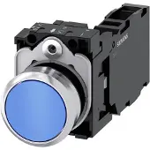 Siemens Drucktaster 1f bl rnd Ř22mm 1S 1Ö 1W 3SU1150-0AB50-1FA0