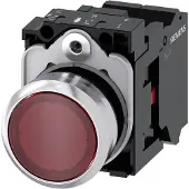 Siemens Drucktaster 1f rt rnd Ř22mm 1Ö 3SU1152-0AB20-3CA0