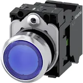 Siemens Drucktaster 1f bl rnd Ř22mm 1S 3SU1153-0AB50-3BA0