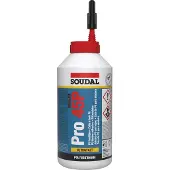 Soudal Holzleim Pro 45P / PU Kleber mit Wasserfestigkeit D4 | 750ml Flasche