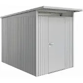 Biohort AvantGarde, Metallschuppen, Einzelbild, Schuppendach, Metallic-silber, Stahl, Metallic-silber