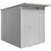 Biohort Gerätehaus 'AvantGarde' Gr. A2 silber-metallic 180 x 260 cm mit Standardtür