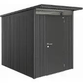 Biohort AvantGarde, Metallschuppen, Einzelbild, Schuppendach, Dunkelgrau Metallic, Stahl, Dunkelgrau Metallic