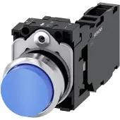 Siemens Drucktaster 1f bl rnd Ř22mm 1S 1Ö 1W 3SU1150-0BB50-1FA0