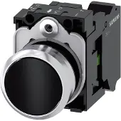 Siemens Drucktaster 1f sw rnd Ř22mm 1S 3SU1150-0AB10-3BA0